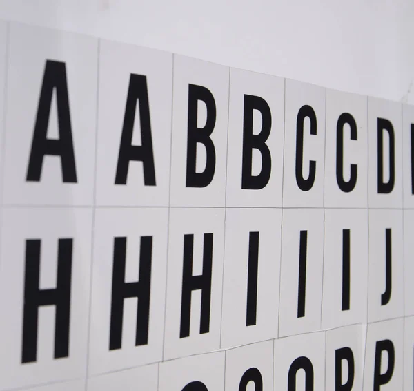 Letras Diferentes Del Alfabeto Conceptos Básicos Para Leer Escribir — Foto de Stock