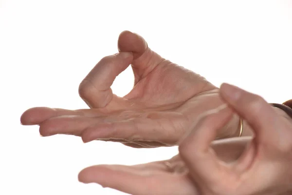 Χέρι Και Δάχτυλο Για Αφή Και Αίσθηση Αίσθηση Αφής — Φωτογραφία Αρχείου