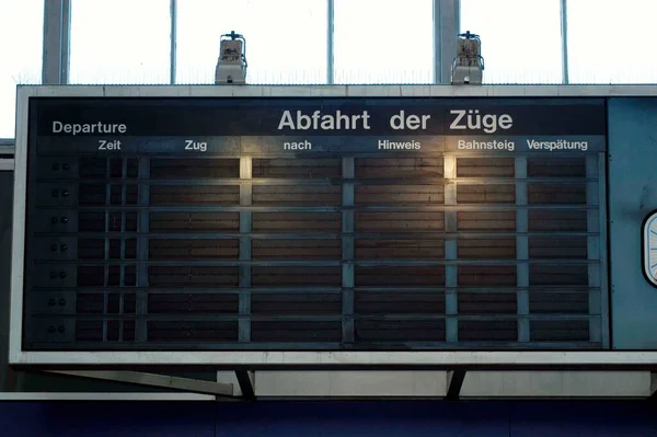 Display Panel Passenger Management Train Station — 스톡 사진