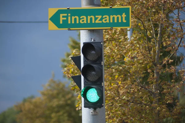 tax office sign (german: Finanzamt), sign of the fiscal authorities