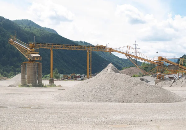 Nşaat Endüstrisi Için Doğal Kaynak Kumu Madenciliği — Stok fotoğraf