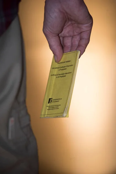 International Certificate of Vaccination or Prophylaxis also known as yellow card