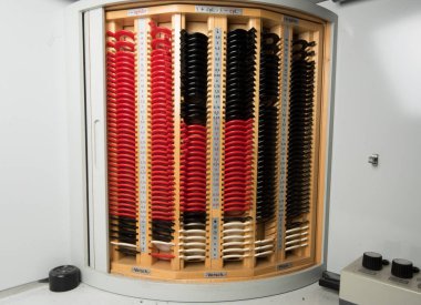 instruments of an ophthalmologist or eye doctor, medical profession and health care