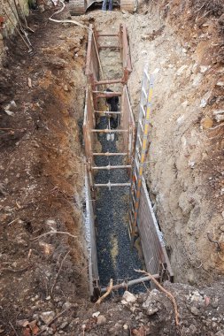 the canalization or sewer construction for sewage and waste water