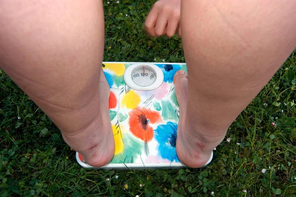 Weighing Scale Weight Measurement Human Body — Fotografia de Stock