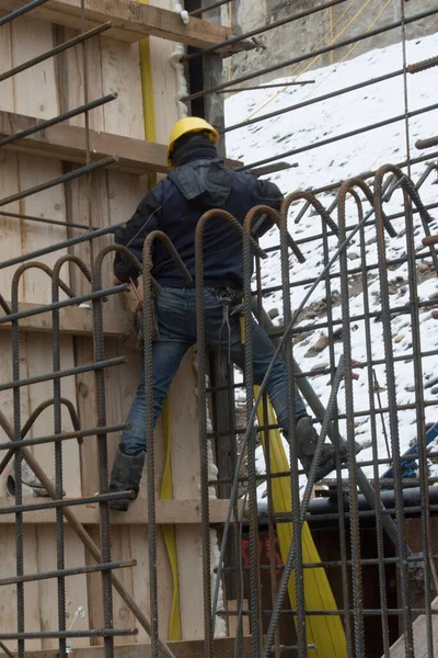 Safety Dangers Construction Workers Construction Site —  Fotos de Stock