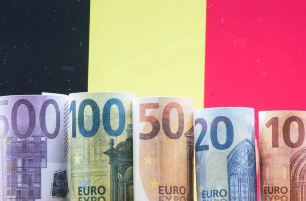 Euro Currency Flag European Country — Fotografia de Stock