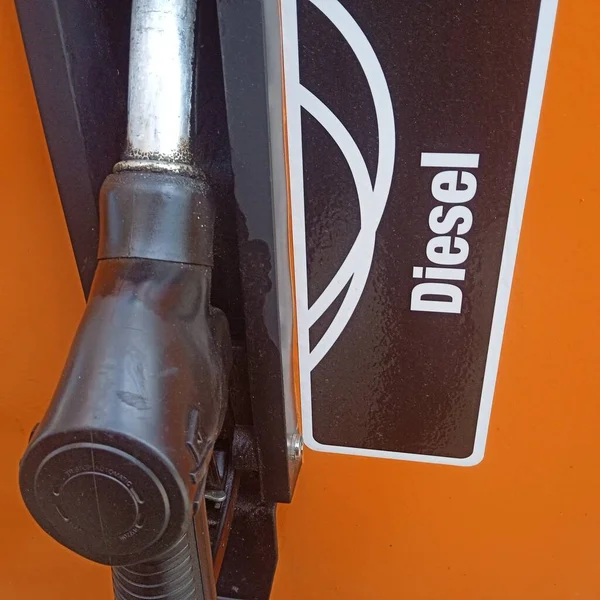 Gasóleo Para Motores Diesel Combustível Para Encher Tanque — Fotografia de Stock