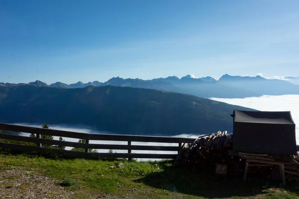 Eine Natürliche Berglandschaft Den Alpen Von Österreich Europa — Stockfoto