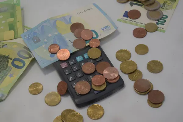 Een Euromunt Contant Geld Financiën Betaalmiddelen — Stockfoto