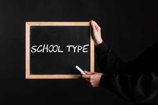 Blackboard School Type Sign Education Teaching System — Stock Photo, Image