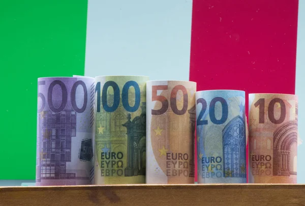 Euro Moneta Dell Bandiera Del Paese Europeo Fotografia Stock