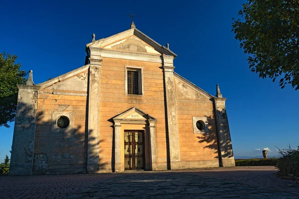 Kirche Von Mombarcaro Der Provinz Cuneo Der Langhe — Stockfoto