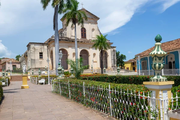 Una Vista Tipica Piazza Maggiore Trinidad Cuba — Foto Stock