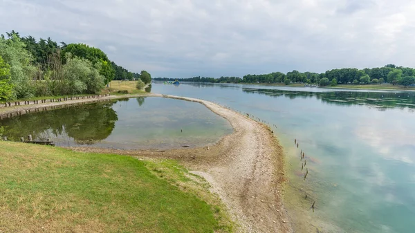 Parque Lago Idroscalo Día Nublado Milán Italia — Foto de Stock