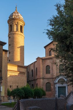 San Vitale Bazilikası Çan Kulesi, Ravenna, Emilia-Romagna, İtalya