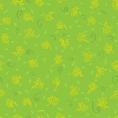 Yeşil sorunsuz çiçek kuvvetler