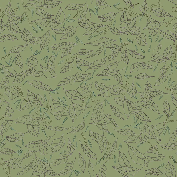 Muster gefallener Blätter — Stockvektor