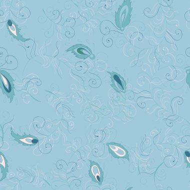 Tavus kuşu tüyleri desen