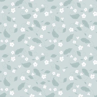 arkaplanda çiçekler ve yapraklar