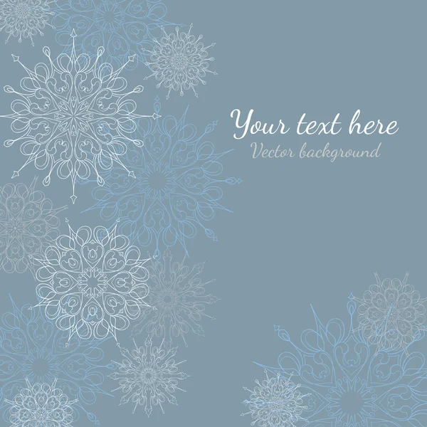 Snowflake background — Stock Vector