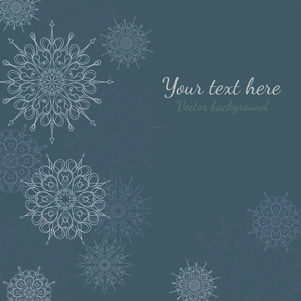 Snowflake background — Stock Vector