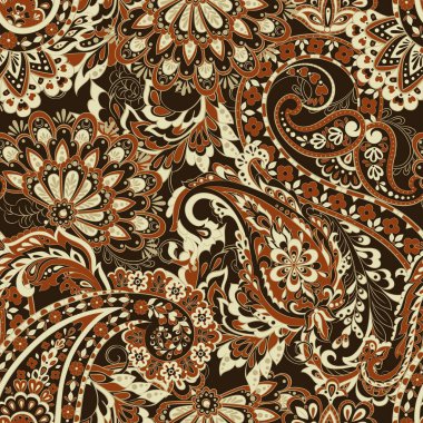 Damask tarzı kusursuz desen. Çiçek vektör duvar kağıdı