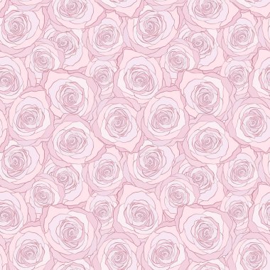Güllerle kusursuz desen. Çiçek vektör arkaplanı