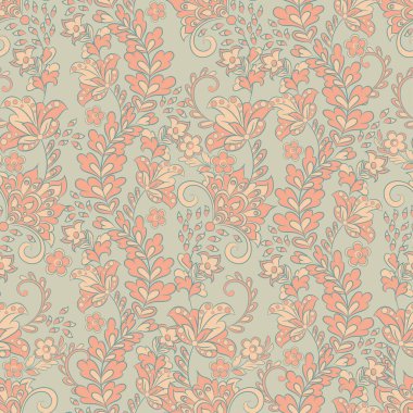 Çiçek arkaplan. Kusursuz vektör deseni