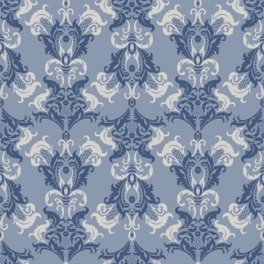 Damask Kusursuz Düzen. Çiçekli eski duvar kâğıdı