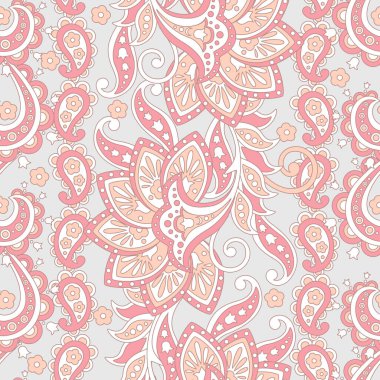 Paisley Çiçeği, kusursuz etnik desen. Arap süsü. Hint kumaşlarının süsleme motifleri.  