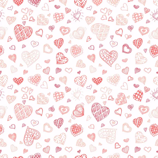 Valentines Day Seamless Vector Pattern — Stock Vector