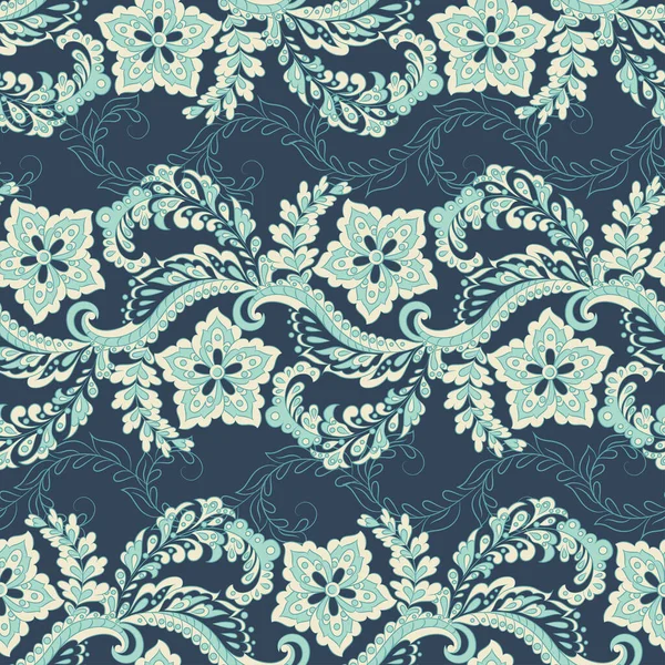 Motif Floral Sans Couture Fond Vectoriel Coloré — Image vectorielle