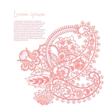 Çiçek desenli kumaş renginde vektör çizimi