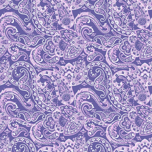 Paisley Floral Oriental Ethtern Adorno Vectorial Sin Costura — Archivo Imágenes Vectoriales