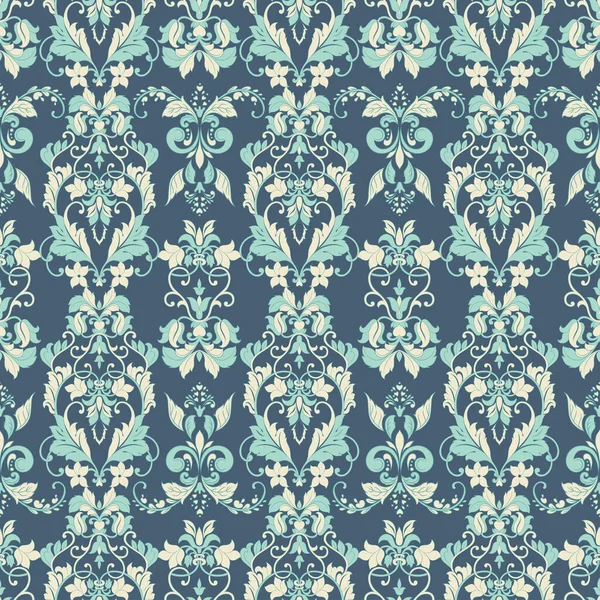 Fondo Vector Vintage Sin Costuras Vector Floral Fondo Pantalla Patrón — Vector de stock