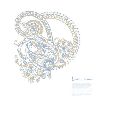 izole edilmiş desenli vektör süsleme kartı