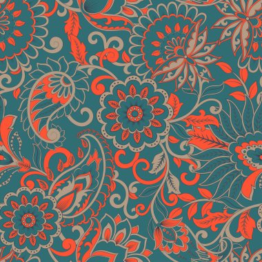 Dikişsiz çiçek desenli desen