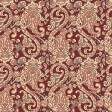 Mayalı desenli kusursuz çiçek vektör çizimi