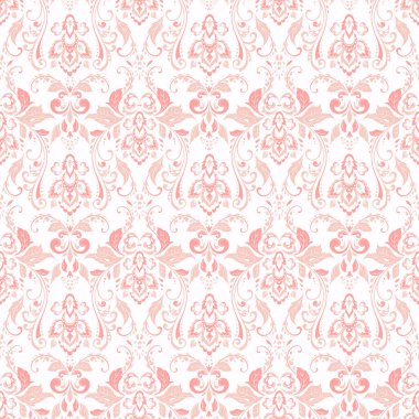 Çiçeksiz, klasik bir geçmişi var. Tekstil tasarımı için vektör arkaplanı