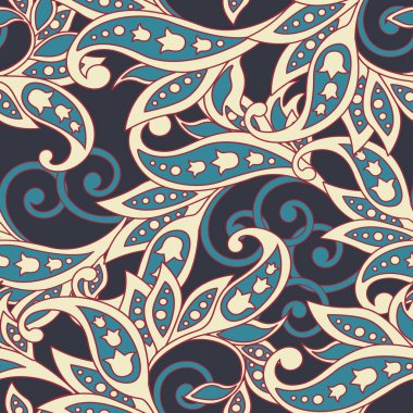 Çiçeksiz desen. renkli vektör arkaplanı