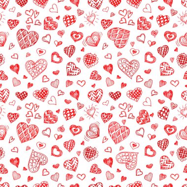 Sevgililer günü kesintisiz vektör desen. 