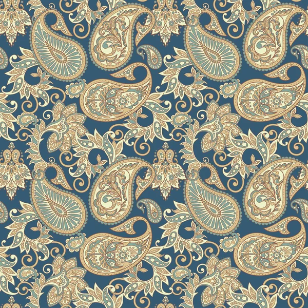 Paisley Floral Ornamental Pattern Nahtloses Arabisches Ornament Ornamentale Motive Der — Stockvektor