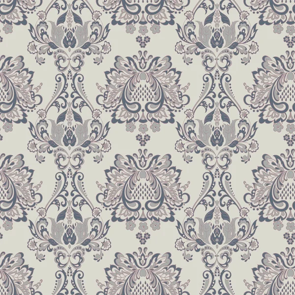 Patten Floral Vintage Sin Costuras Fondo Pantalla Barroco Clásico Fondo — Vector de stock