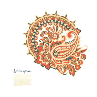 izole edilmiş desenli vektör süsü