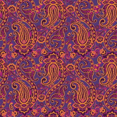 Mayalı desenli kusursuz çiçek vektör çizimi