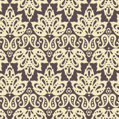 Kusursuz Etnik Dekoratif Desen. Vektörsüz Desen