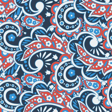 Kusursuz çiçek deseni. renkli vektör arkaplanı