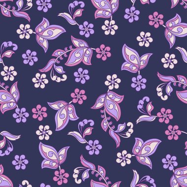 çiçek sorunsuz vektör desen