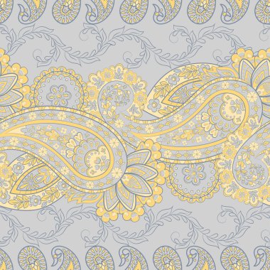 Kusursuz desenli. Çiçek vektör illüstrasyonu